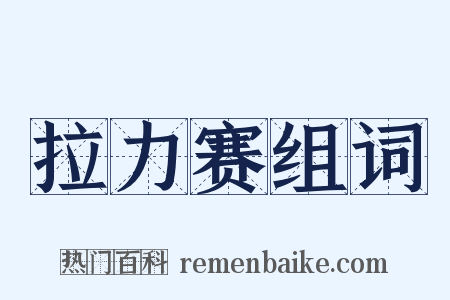 拉力赛组词是什么意思的图片